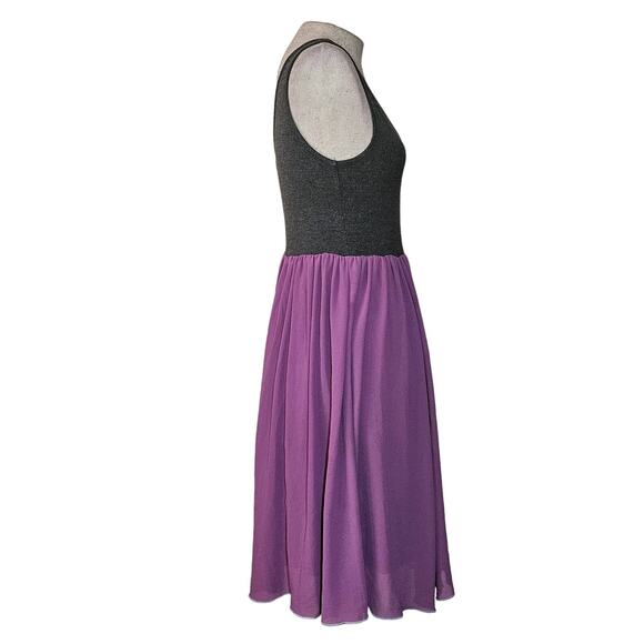 Matilda Jane Grey and Purple Sleeveless Dress Size XS - Picture 4 of 4